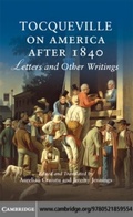 Cover: Tocqueville on America after 1840 - Cambridge University Press