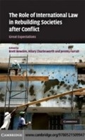 Cover: The Role of International Law in Rebuilding Societies after Conflict - Cambridge University Press