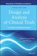 Cover: Design and Analysis of Clinical Trials - Concepts and Methodologies, Third Edition - Wiley