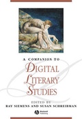 Cover: A Companion to Digital Literary Studies - Wiley-Blackwell