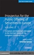 Cover: Prospectus for the Public Offering of Securities in Europe: Volume 2 - Cambridge University Press