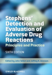 Enlarge image Cover: Stephens' Detection and Evaluation of Adverse Drug Reactions - Wiley-Blackwell
