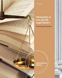 Enlarge image Cover: Introduction to Law and the Legal System - Wadsworth Publishing Co Inc
