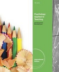 Enlarge image Cover: Psychology Applied to Teaching - Wadsworth Publishing Co Inc