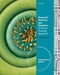 Cover: Research Methods and Statistics - Wadsworth Publishing Co Inc