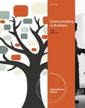 Cover: Communicating in Business, International Edition - South-Western College Publishing
