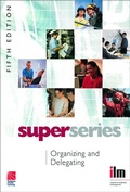 Cover: Organizing and Delegating - Routledge