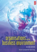 Cover: Organisations and the Business Environment - Routledge