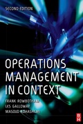Cover: Operations Management in Context - Routledge