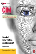 Cover: CIM Coursebook Marketing Information and Research - Routledge