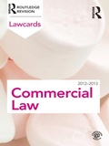 Cover: Commercial Lawcards 2012-2013 - Routledge