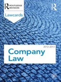 Abbildung von: Company Lawcards 2012-2013 - Routledge