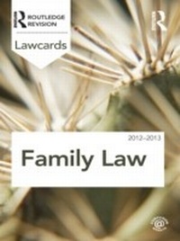 Abbildung von: Family Lawcards 2012-2013 - Routledge