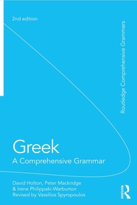 Enlarge image Cover: Greek: A Comprehensive Grammar of the Modern Language - Routledge