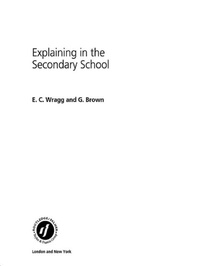 Enlarge image Cover: Explaining in the Secondary School - Routledge