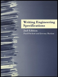 Enlarge image Cover: Writing Engineering Specifications - Routledge