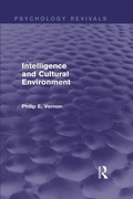 Cover: Intelligence and Cultural Environment (Psychology Revivals) - Routledge