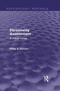 Cover: Personality Assessment - Routledge