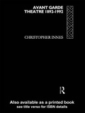Cover: Avant Garde Theatre - Routledge