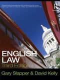 Cover: English Law - Routledge Cavendish