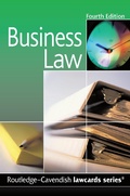 Cover: Cavendish: Business Lawcards - Routledge Cavendish