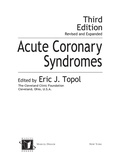 Cover: Acute Coronary Syndromes - CRC Press