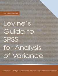 Enlarge image Cover: Levine's Guide to SPSS for Analysis of Variance - Psychology Press Ltd