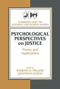 Cover: Psychological Perspectives on Justice - Cambridge University Press