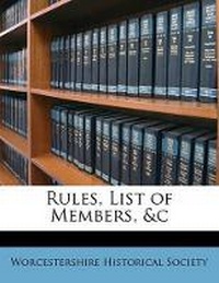 Enlarge image Cover: Rules, List of Members, &c - Nabu Press