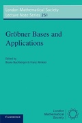 Cover: Groebner Bases and Applications - Cambridge University Press