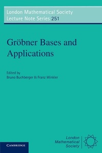 Abbildung von: Groebner Bases and Applications - Cambridge University Press