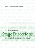 Cover: A Dictionary of Stage Directions in English Drama 1580-1642 - Cambridge University Press