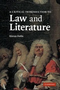 Cover: A Critical Introduction to Law and Literature - Cambridge University Press