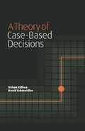 Cover: A Theory of Case-Based Decisions - Cambridge University Press