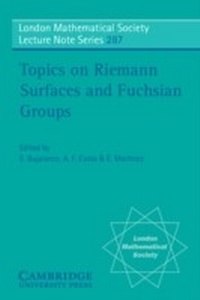 Abbildung von: Topics on Riemann Surfaces and Fuchsian Groups - Cambridge University Press