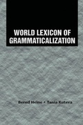 Cover: World Lexicon of Grammaticalization - Cambridge University Press