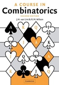 Cover: A Course in Combinatorics - Cambridge University Press