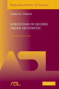 Enlarge image Cover: Subsystems of Second Order Arithmetic - Cambridge University Press