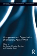 Cover: Management and Organization of Temporary Agency Work - Routledge