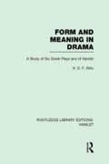 Cover: Form and Meaning in Drama - Routledge