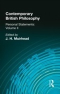 Cover: Contemporary British Philosophy - Routledge