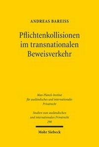 Abbildung von: Pflichtenkollisionen im transnationalen Beweisverkehr - Mohr Siebeck