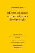 Cover: Pflichtenkollisionen im transnationalen Beweisverkehr - Mohr Siebeck