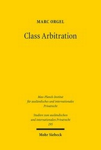 Abbildung von: Class Arbitration - Mohr Siebeck