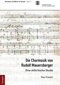 Abbildung von: Die Chormusik von Rudolf Mauersberger - Tectum Wissenschaftsverlag