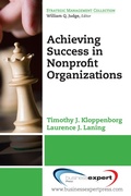 Cover: Achieving Success in Nonprofit Organizations - Business Expert Press