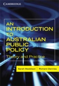 Cover: An Introduction to Australian Public Policy - Cambridge University Press
