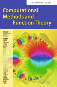 Abbildung von: Computational Methods and Function Theory - Springer