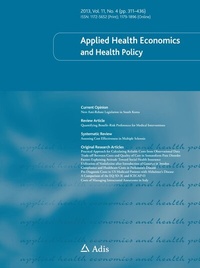Abbildung von: Applied Health Economics and Health Policy - Adis