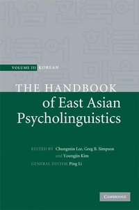 Abbildung von: The Handbook of East Asian Psycholinguistics: Volume 3, Korean - Cambridge University Press